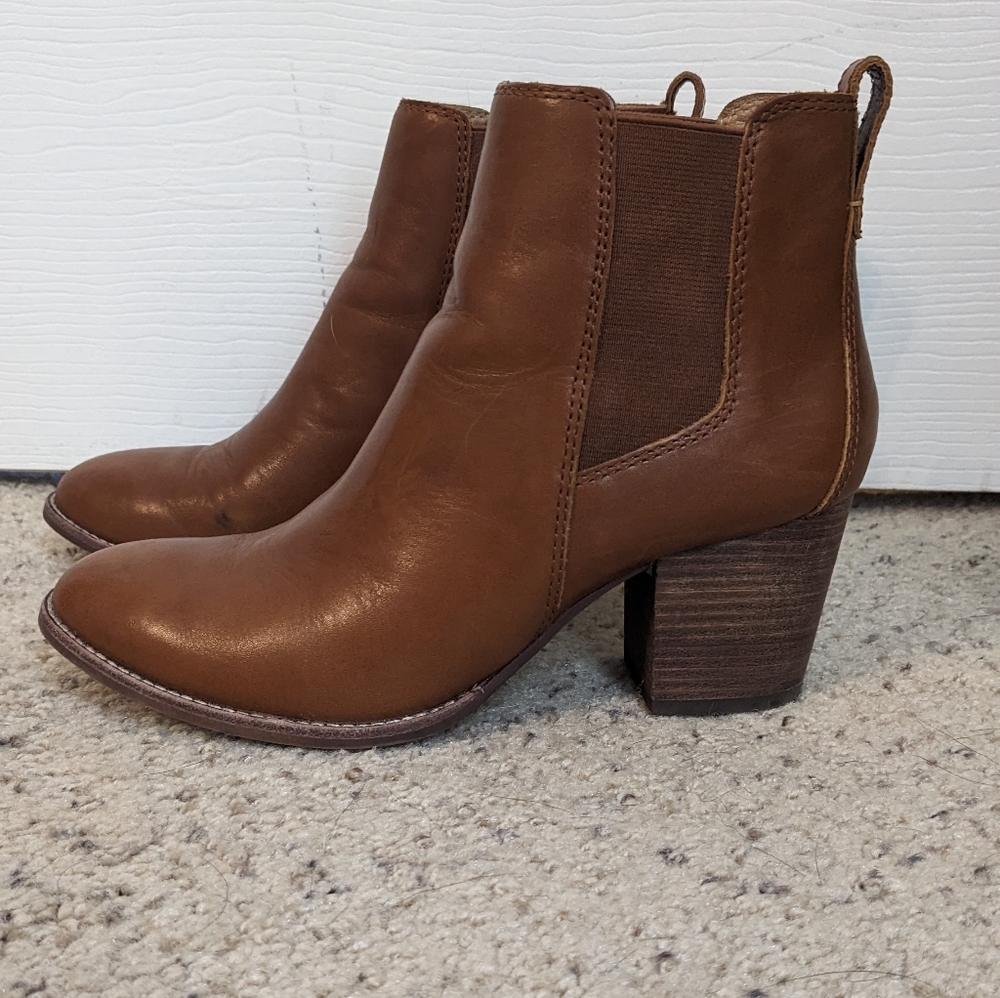 Madewell Reagan Boot 8.5 in English Saddle Brown